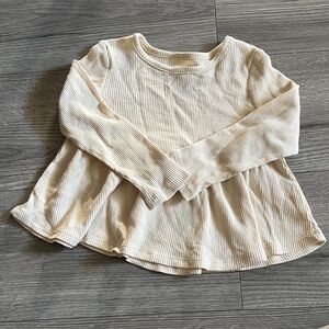3T Cream Kids Long Sleeve Top